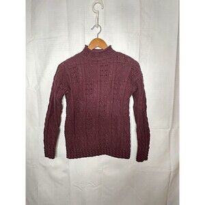 LL BEAN signature XS  womens sweater red/burgundy